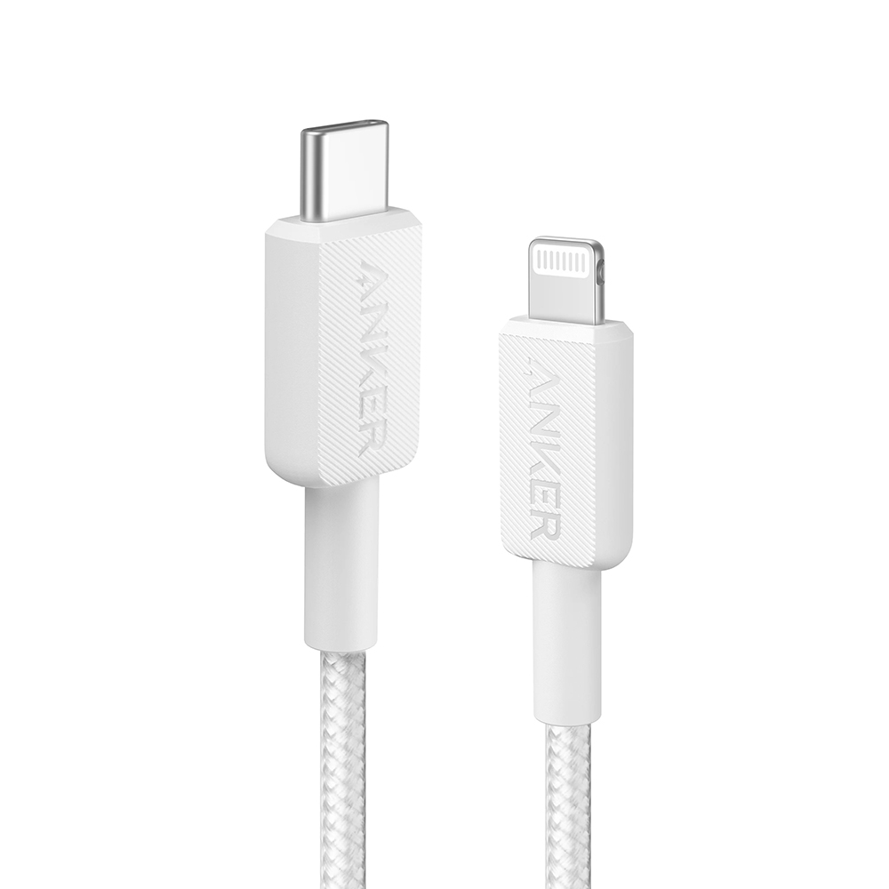 Anker 322 USB-C to Lightning braided cable 0.9m white-0