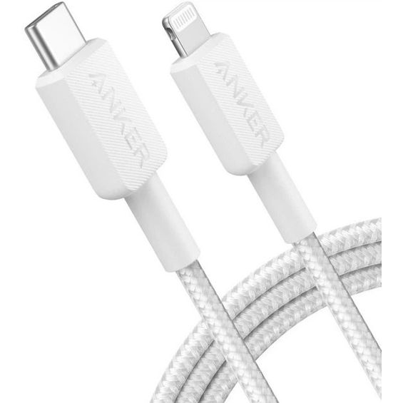 Anker 322 USB-C to Lightning braided cable 0.9m white-1
