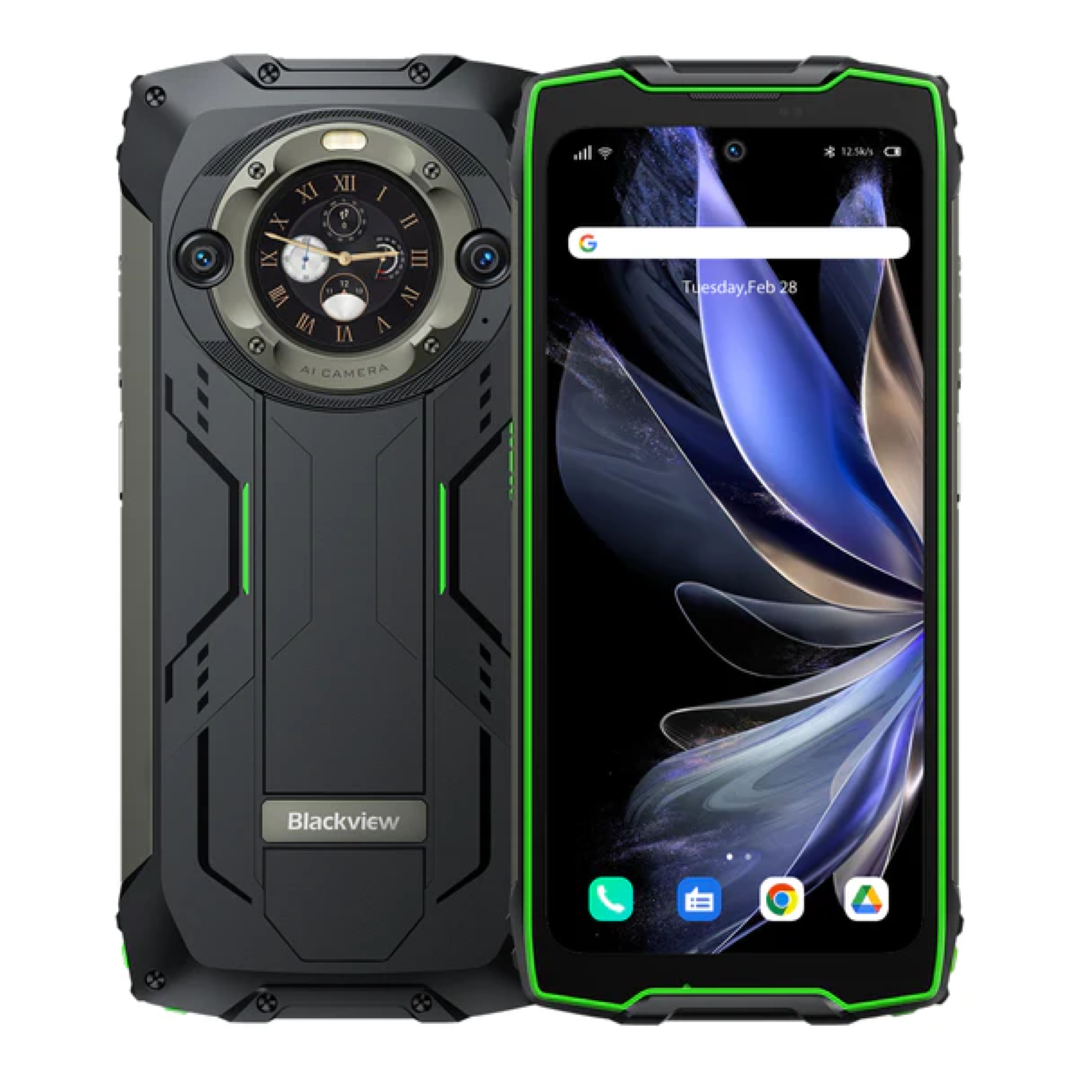 Mobitel BLACKVIEW robusni BV9300 Pro 12GB/256GB s ugrađenom svjetiljkom od 100 lm, zeleni-0
