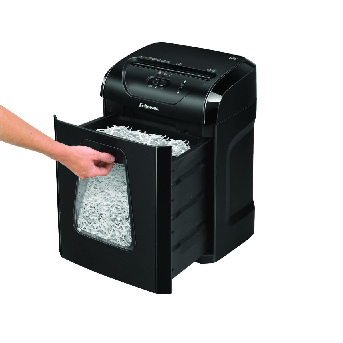Fellowes Powershred 12C Cross-Cut Shredder-2