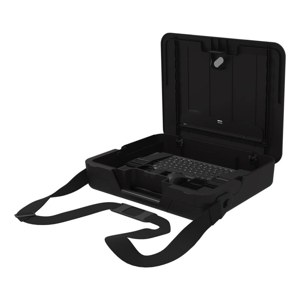 Torba za laptop FELLOWES BREYTA s ugrađenim stalkom za laptop, crna (za laptop do 14'', težina do 4 kg, 5 postavki visine, zaključavanje)-1