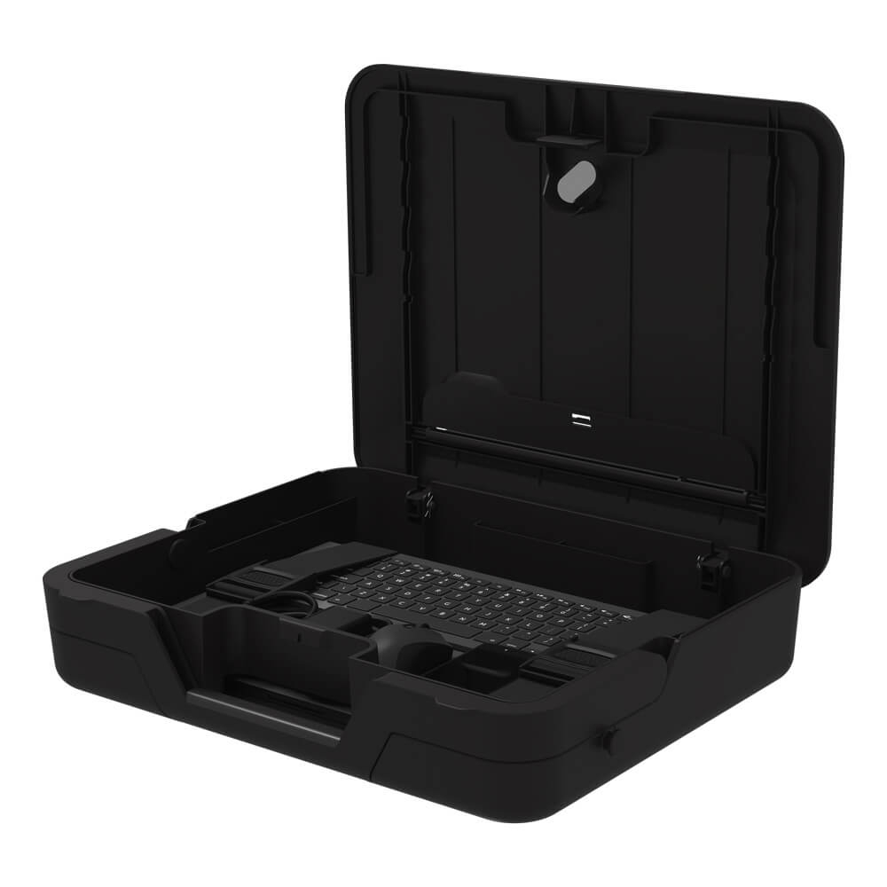Torba za laptop FELLOWES BREYTA s ugrađenim stalkom za laptop, crna (za laptop do 14'', težina do 4 kg, 5 postavki visine, zaključavanje)-2
