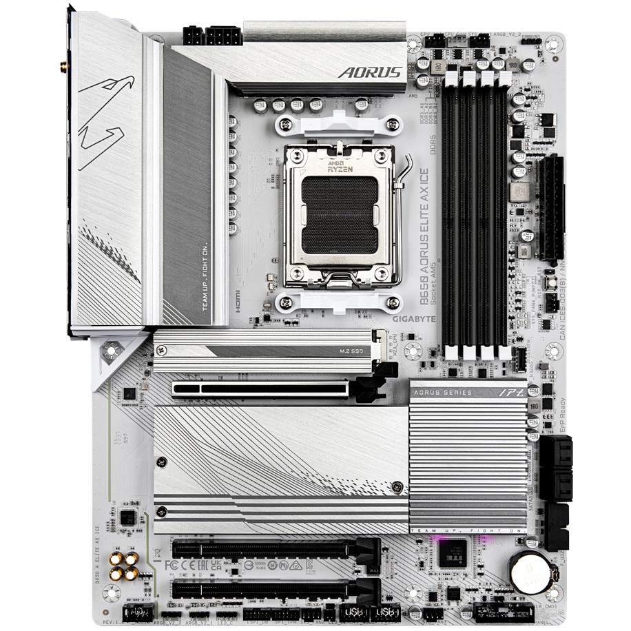 GIGABYTE B650 AORUS ELITE AX ICE, DDR5, SATA3, USB3.2Gen2x2, DP, 2.5GbE, WiFi 6E, AM5 ATX-5