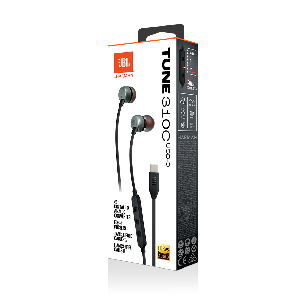 Slušalice JBL Tune 310C USB-C, žične, crne-8