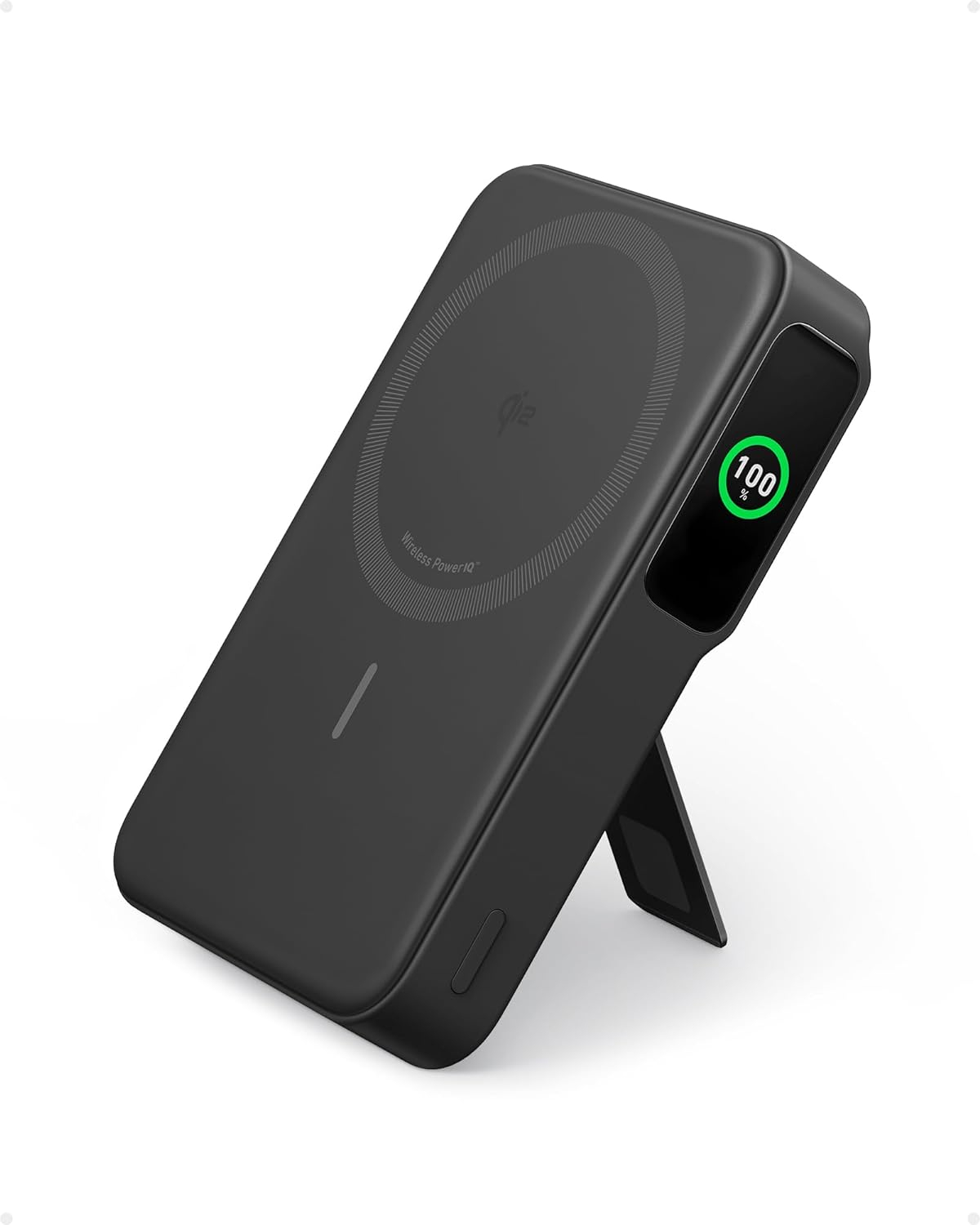 Prijenosna baterija ANKER 633 MagGo (10.000 mAh, magnetsko bežično punjenje 15 W, USB-C 27 W, crni)