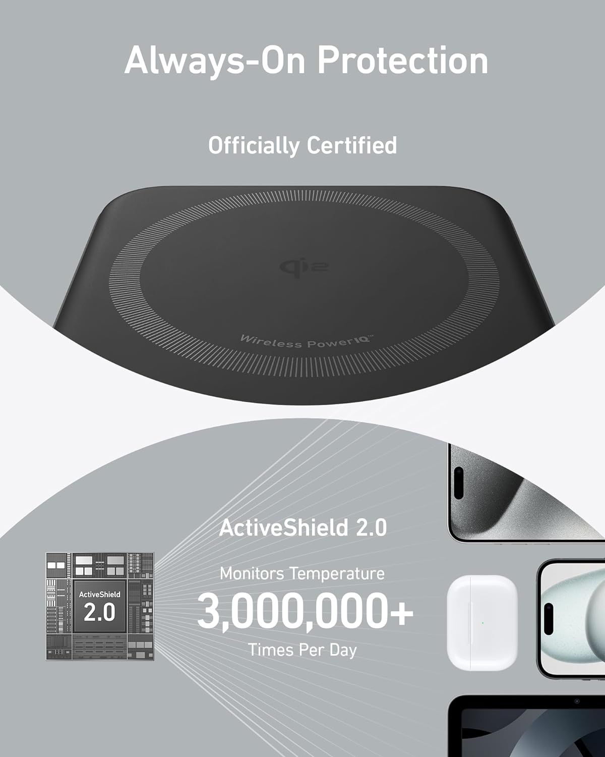 Prijenosna baterija ANKER 633 MagGo (10.000 mAh, magnetsko bežično punjenje 15 W, USB-C 27 W, crni)-3