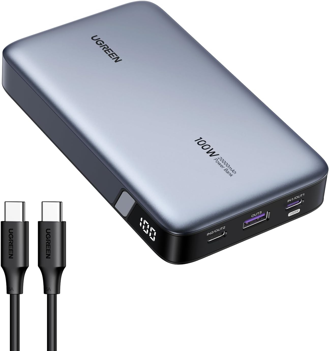 Ugreen 100W 20000mAh Portable Three Port Laptop Battery-0