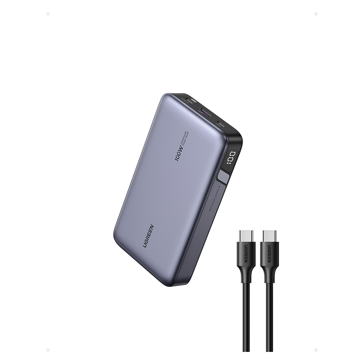Ugreen 100W 20000mAh Portable Three Port Laptop Battery-11