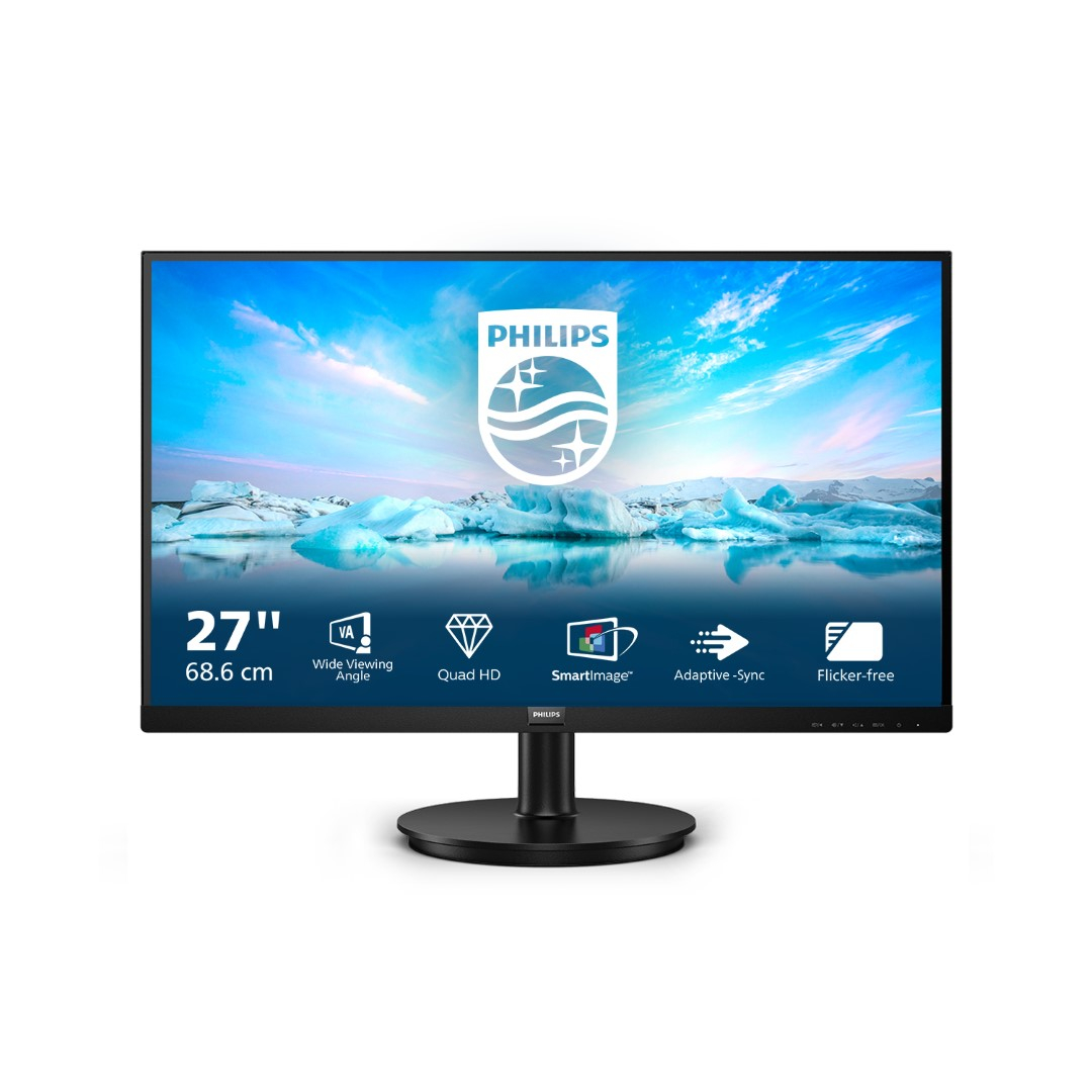 Monitor PHILIPS 275V8LA (27" VA, QHD, 75Hz)-0