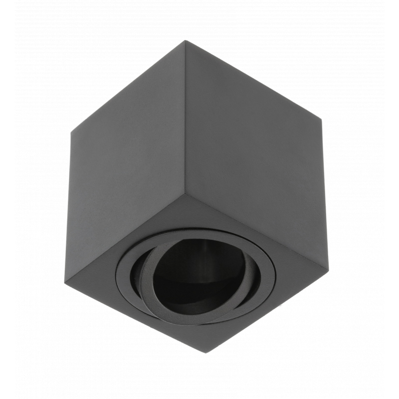Stropna lampa GTV AVEIRO BIS (GU10, 230V, IP20, kvadratna, crna)-2