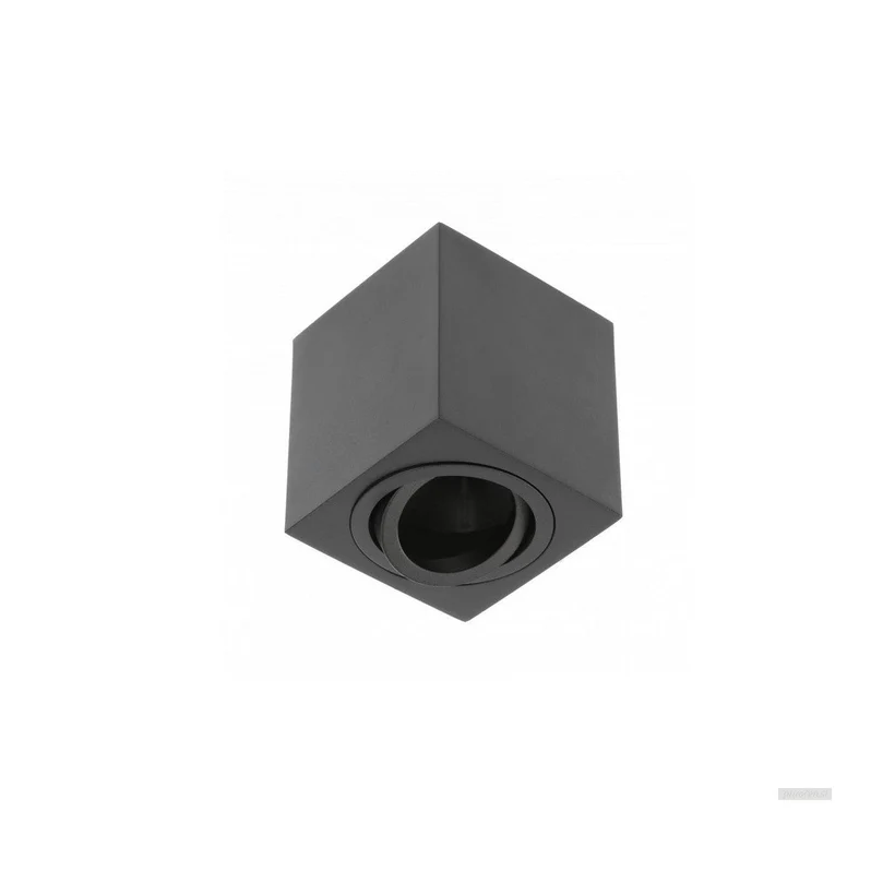 Stropna lampa GTV AVEIRO BIS (GU10, 230V, IP20, kvadratna, crna)-1