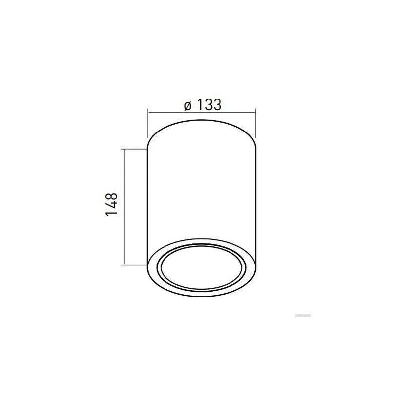 Stropna lampa GTV DRAGO (E27, 230V, IP20, crna)-2