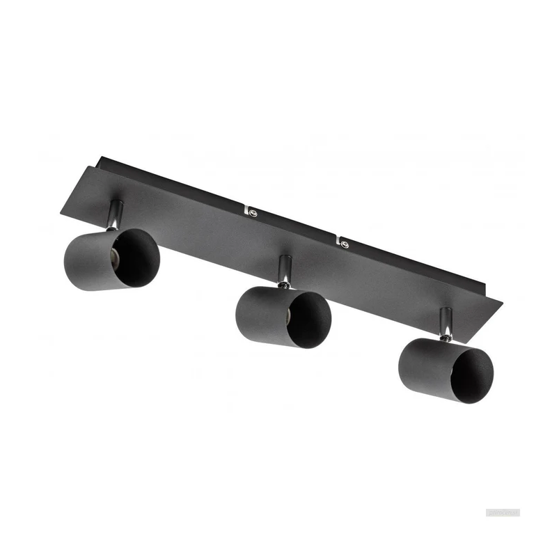 Stropna lampa GTV VENETO 3xGU10 230V IP20, crna (max. 3x20W, GU10, IP20, aluminij/lijevano željezo, 450 x 80 x 120mm)-1