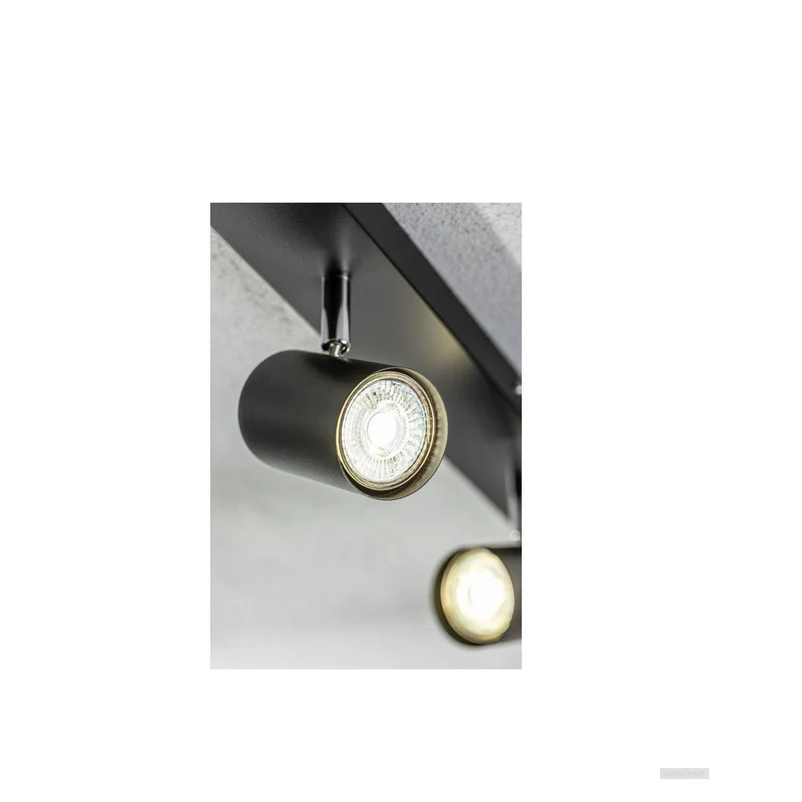 Stropna lampa GTV VENETO 5xGU10 230V IP20, crna (max. 5x20W, GU10, IP20, aluminij/lijevano željezo, 1200 x 80 x 120mm)-2