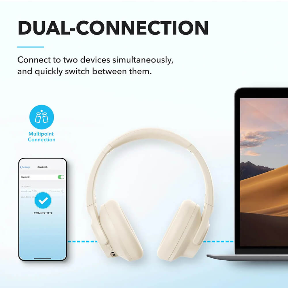 Slušalice ANKER Soundcore Q20i bijele-6