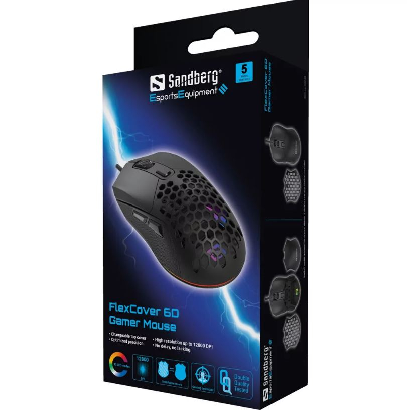 Gaming miš SANDBERG FlexCover 6D - KORIŠTENI jamstvo 6 mjeseci-0