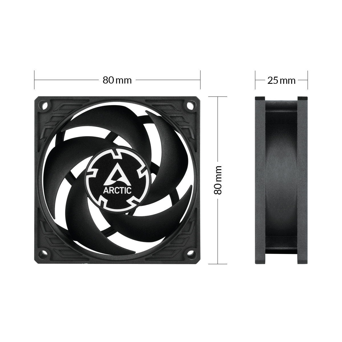 ARCTIC P8 MAX 80mm 4-pin PWM fan-1