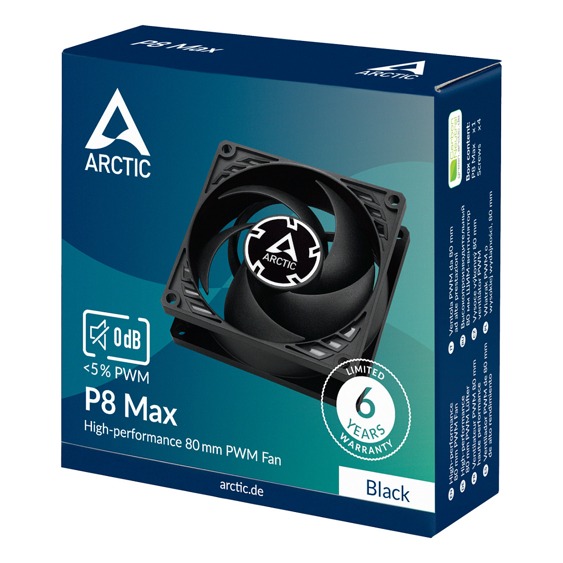 ARCTIC P8 MAX 80mm 4-pin PWM fan-8