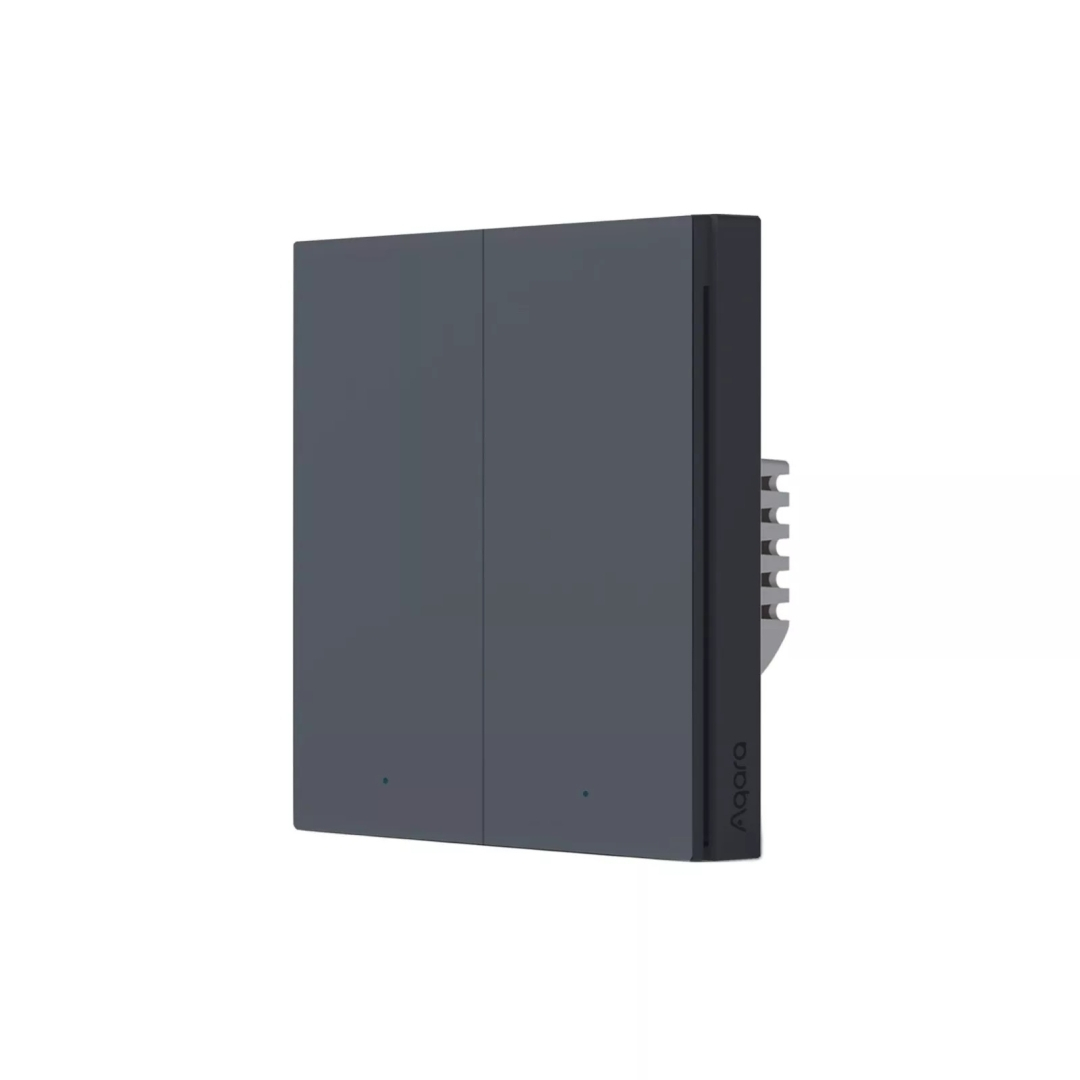 AQARA double wall switch H1 EU with neutral conductor, WS-EUK04 GRAY-1