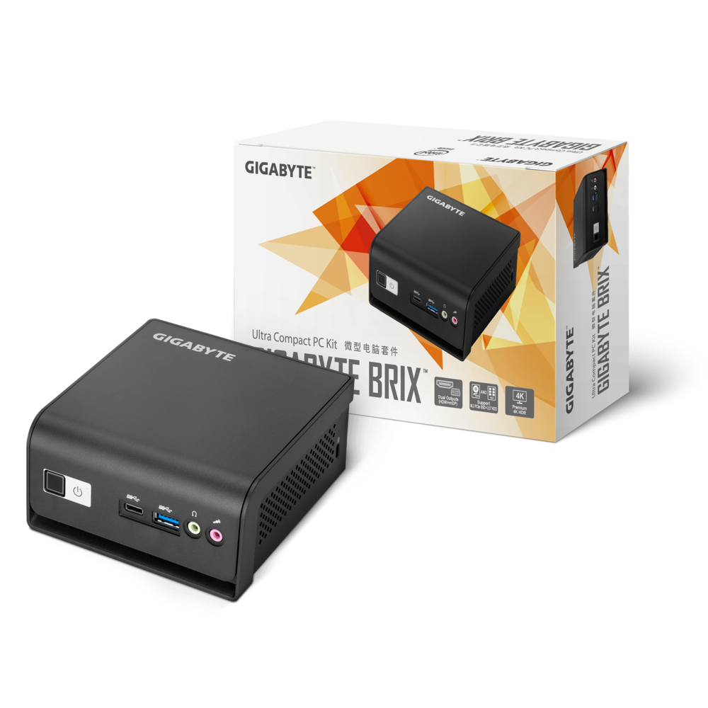Mini računalo GIGABYTE BRIX PC NUC kit Celeron N4500 (2.5" HDD/SSD, WiFi & Bluetooth)-0