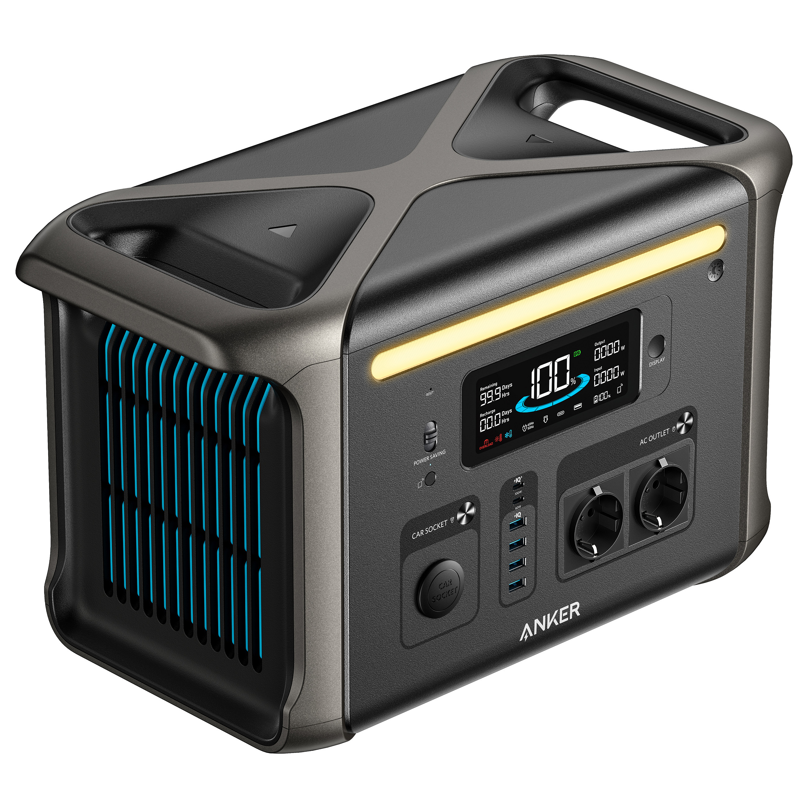 Prijenosna napajanja ANKER SOLIX F1500 (crna, kapacitet 1500mAh)-5