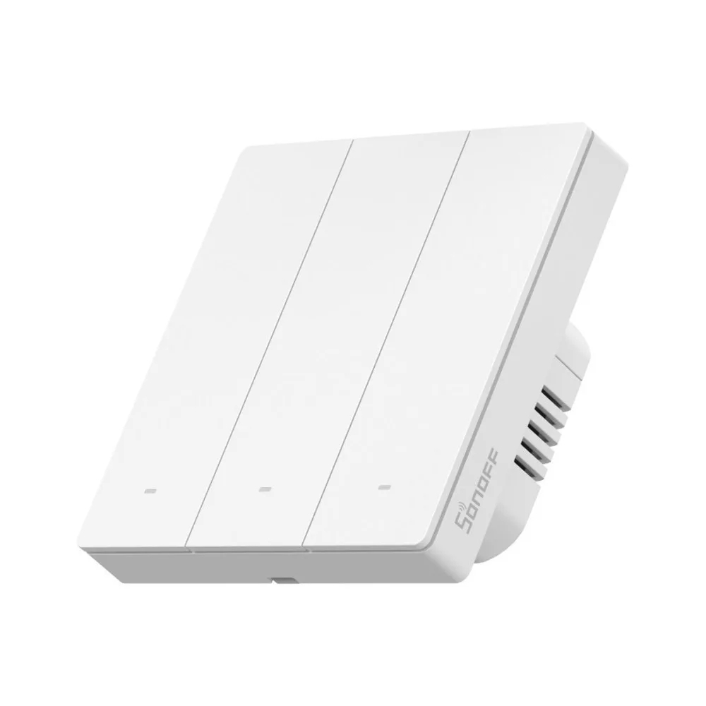 Pametni zidni prekidač SONOFF M5-3C-86 (trostruki, Wi-Fi, bijeli)