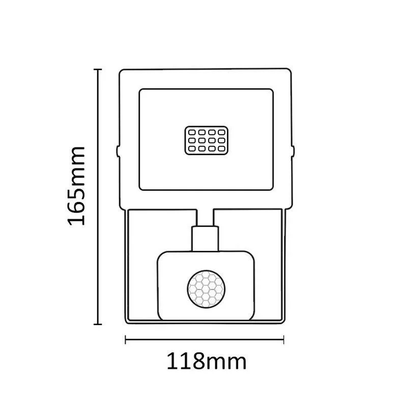 Reflektor Asalite LED Slim sa senzorom, 10W, bijeli (4500K, 900 lumena)-1