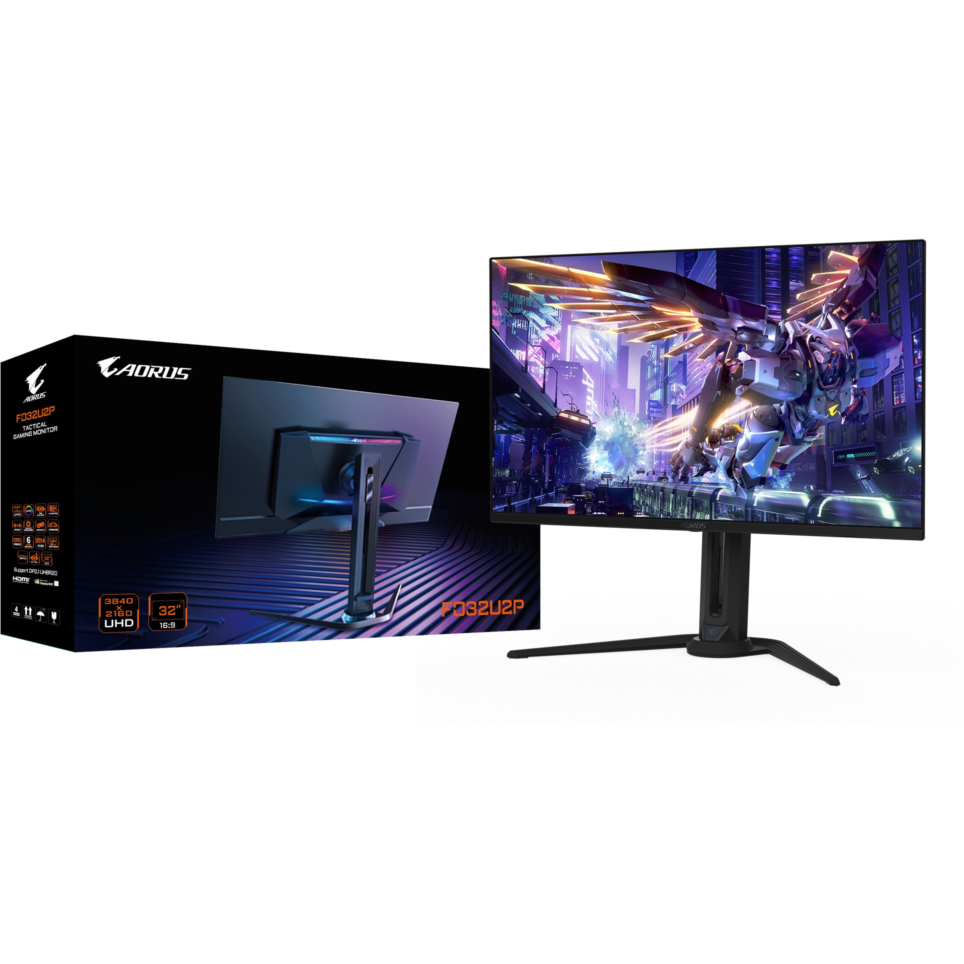 Monitor GIGABYTE AORUS FO32U2P (OLED UHD, 3840 x 2160, 0.03ms, 240Hz, ugrađeni zvučnici)-13