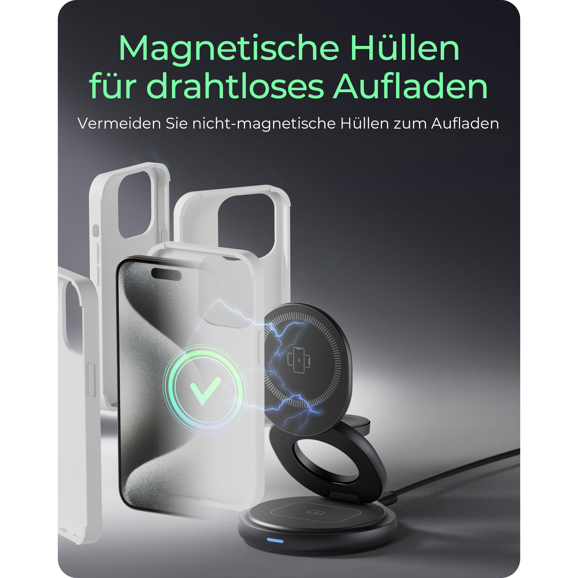 Icybox 3in1 wireless magnetic charger for phones and watches-13