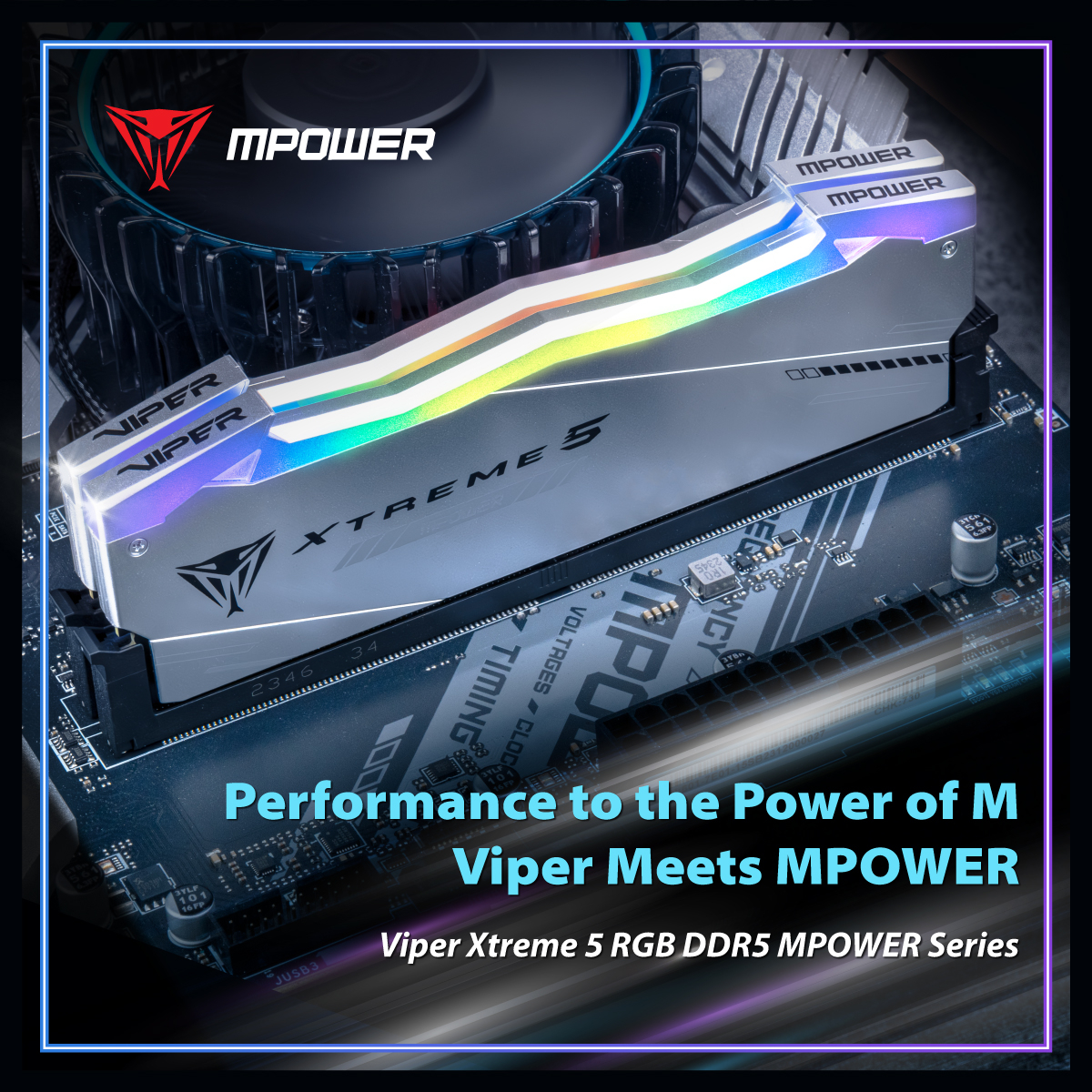 RAM PATRIOT Viper Xtreme 5 RGB MPOWER (32GB (2x16GB), DDR5-6400, CL32, 1.4V)-3