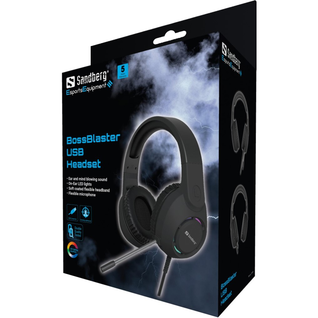 Gaming slušalice SANDBERG BossBlaster (USB, stereo zvuk)-2
