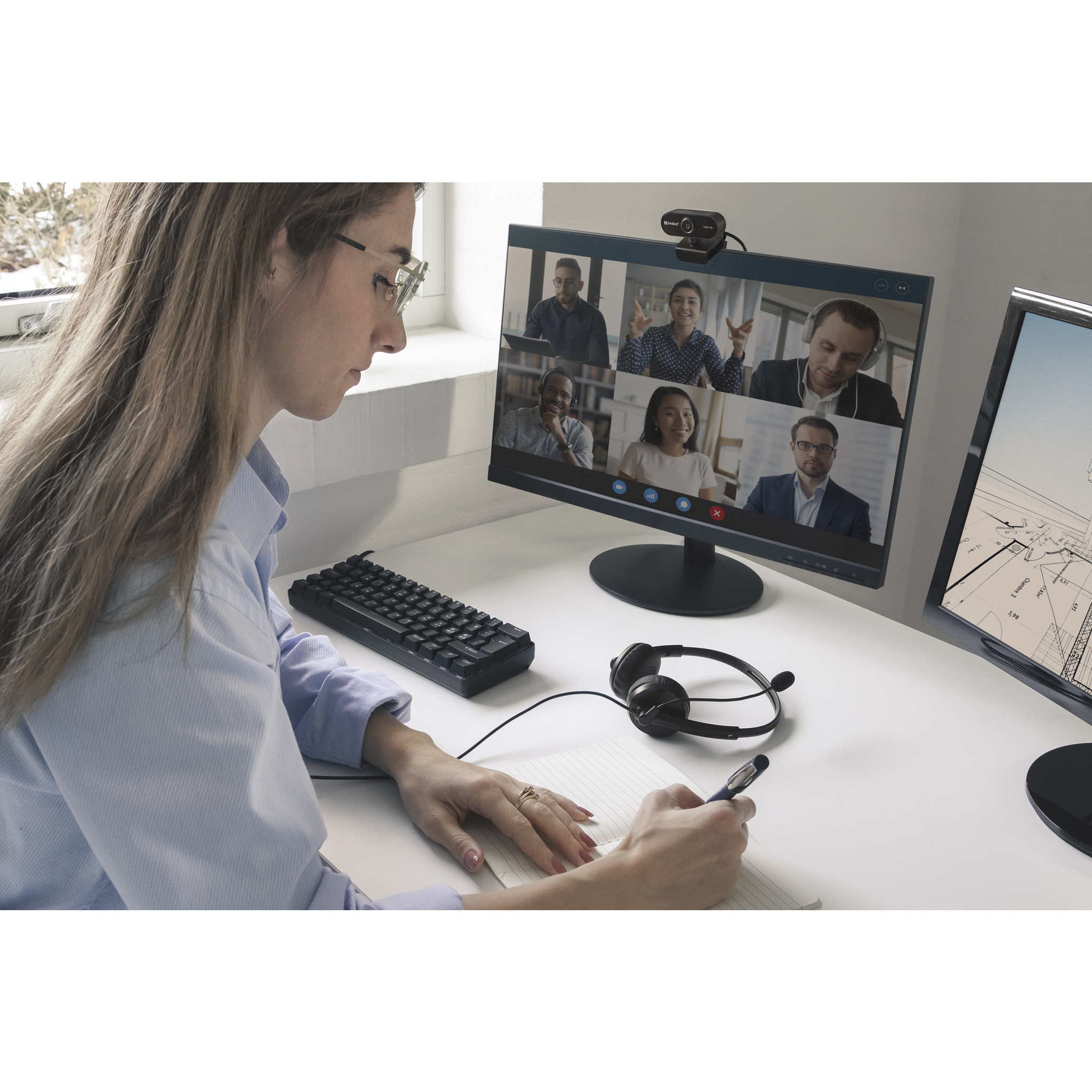 Web kamera SANDBERG USB Webcam Flex 1080P HD-7