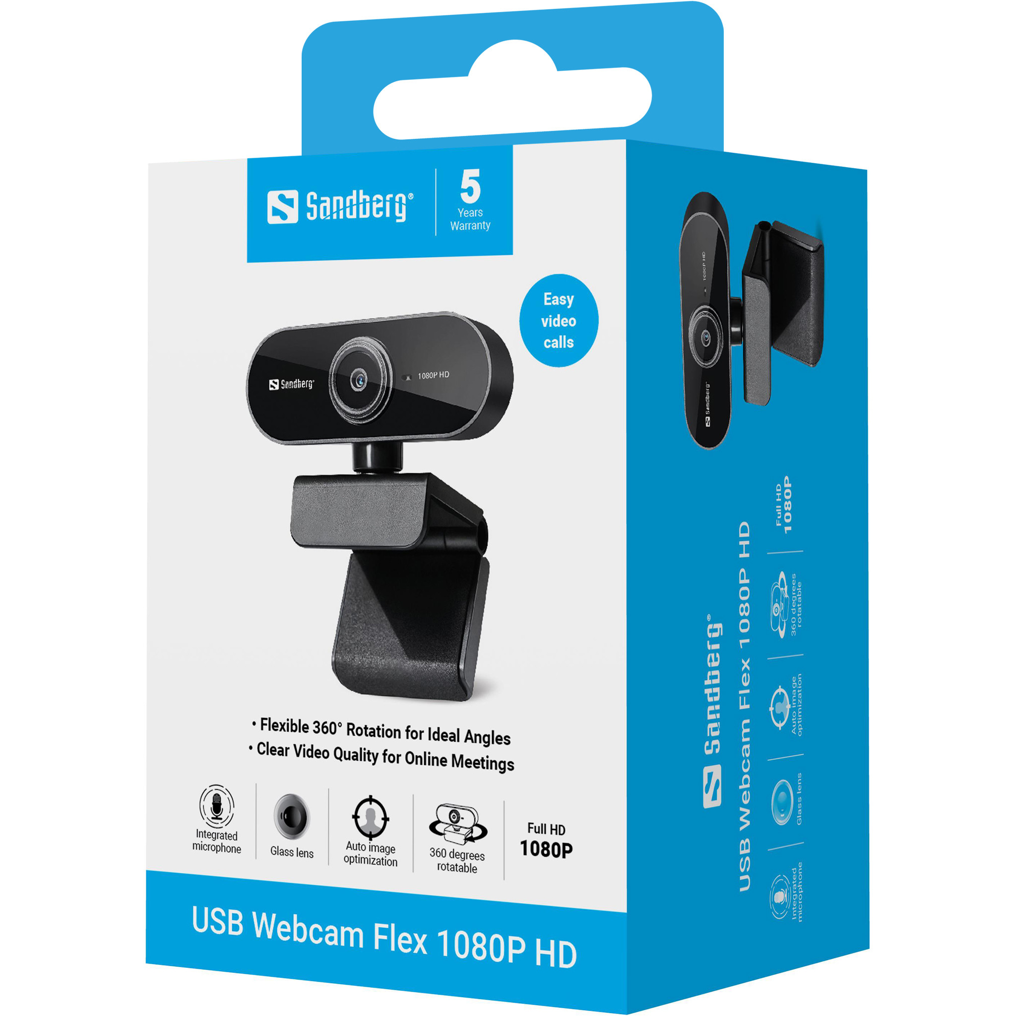 Web kamera SANDBERG USB Webcam Flex 1080P HD-9
