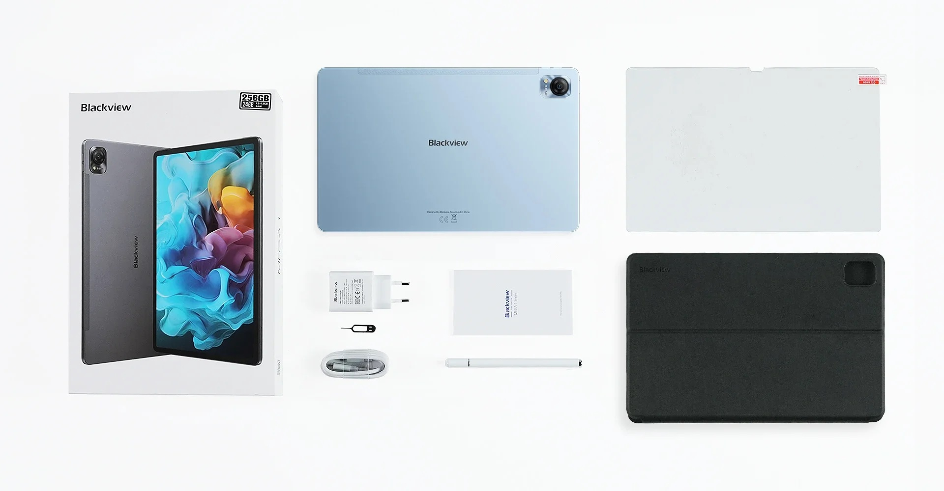 Tablet BLACKVIEW Mega 1 (11.5'', 12GB/256GB, WiFi, 4G, Android 13, uključena torbica, zaštitna folija i olovka, plavi)-6