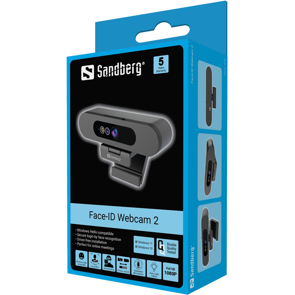 Web kamera SANDBERG Face-ID Webcam 2 Full HD 1080P-4