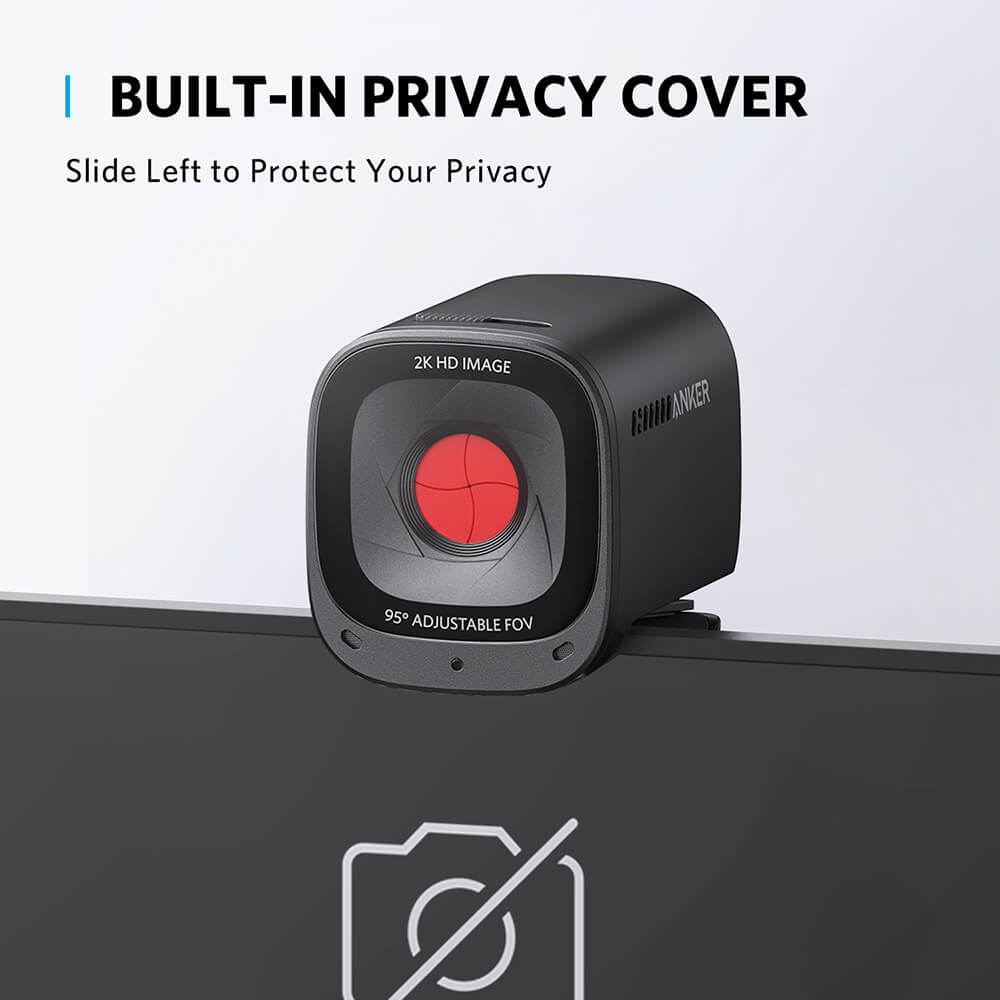 Web kamera ANKER PowerConf C200 (2K rezolucija, 1080p@30fps, AI smanjenje buke, USB 2.0, pokrivač za privatnost)-6