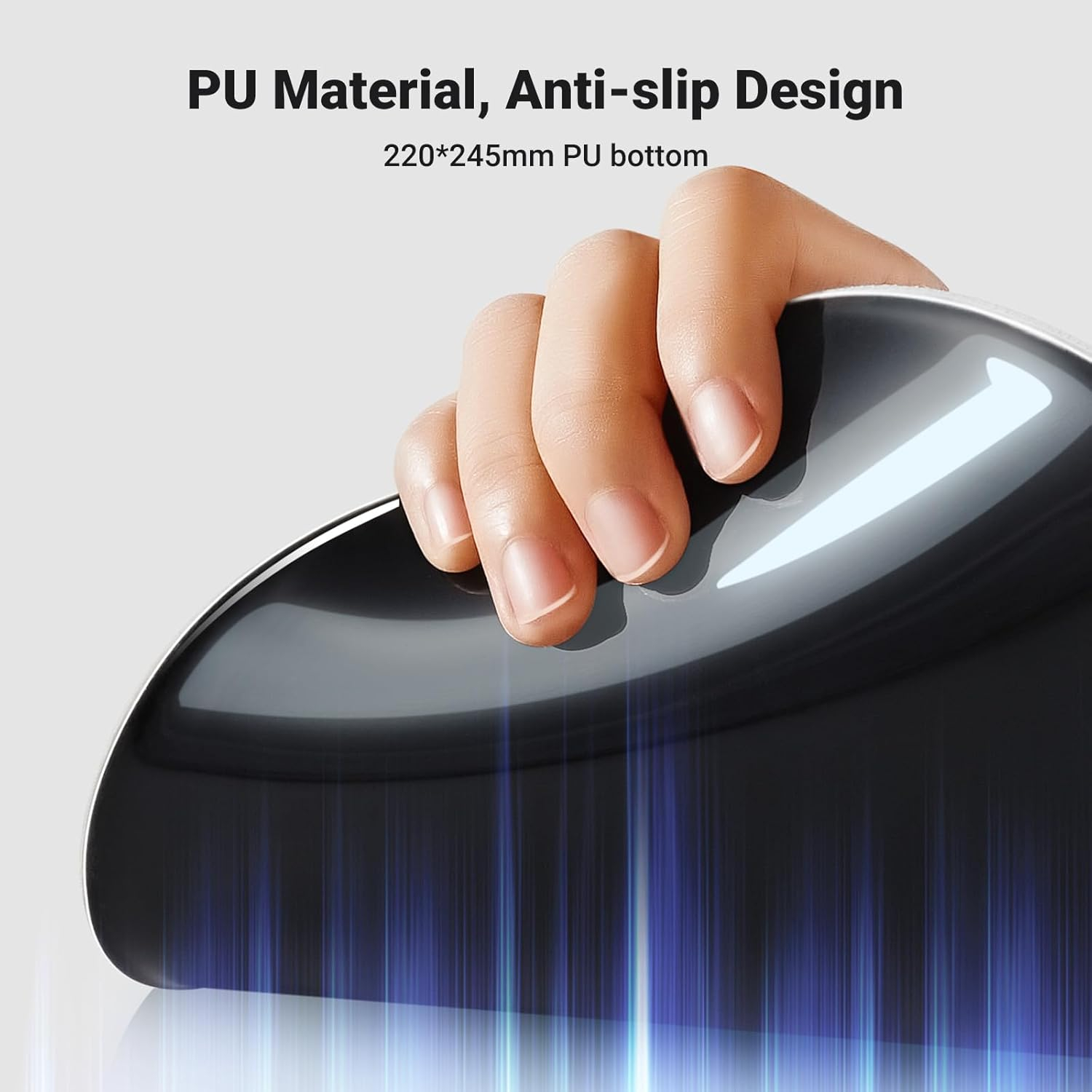 Ugreen Ergonomic Mouse Pad with Wrist Rest - Black-6