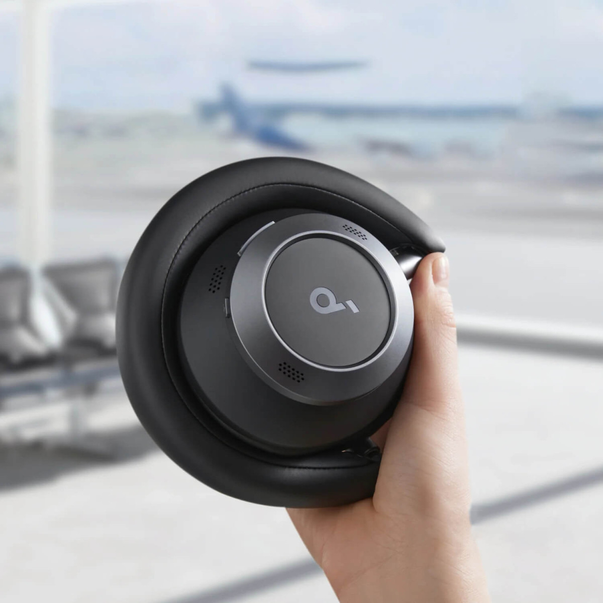 Slušalice SOUNDCORE Space One Pro bežične Bluetooth ANC, crne-1