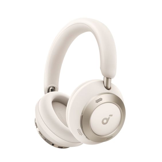Slušalice SOUNDCORE Space One Pro bežične Bluetooth ANC, krem bijele-8