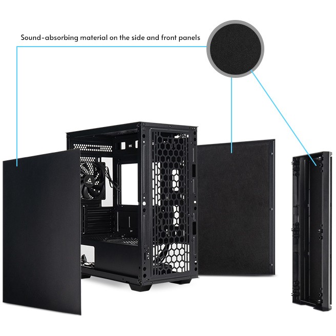 Kućište Chieftec AZ-01B-OP USB Type C mATX, crna-7