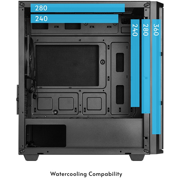 Kućište Chieftec AZ-01B-OP USB Type C mATX, crna-16