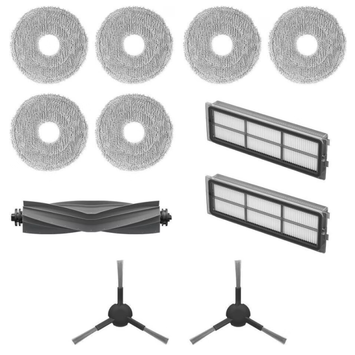 Set rezervnih dijelova za Dreame L10s Pro gen.2 (6x rotirajuća krpa, 2x vrećica za prašinu, 2x HEPA filter, 1x glavna četka)-1