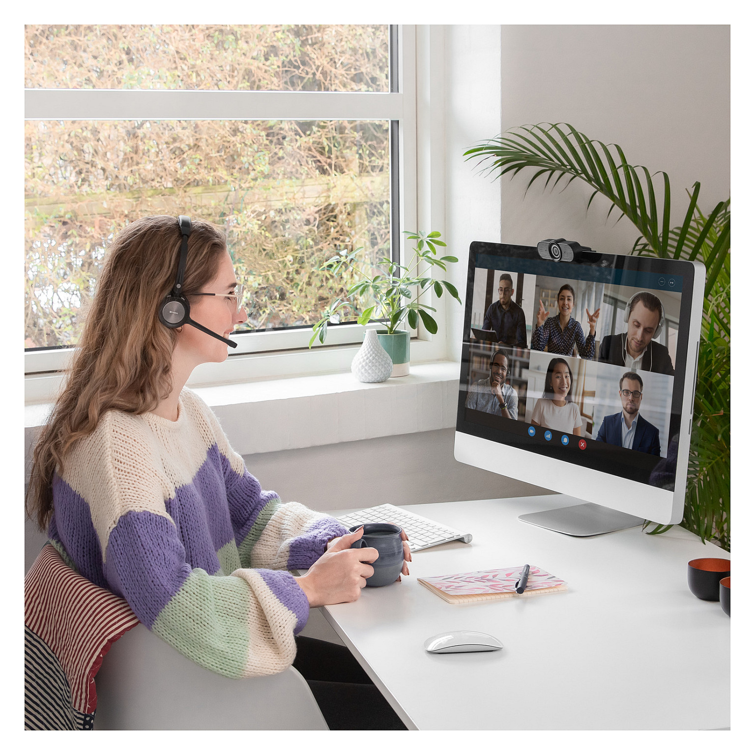 Slušalice SANDBERG bežični Office Headset Pro+-20