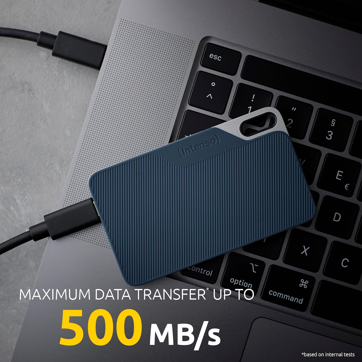 Intenso SSD TX100 vanjski disk (2TB, 500MB/s, USB 3.2 Gen1x1, plava boja)-4