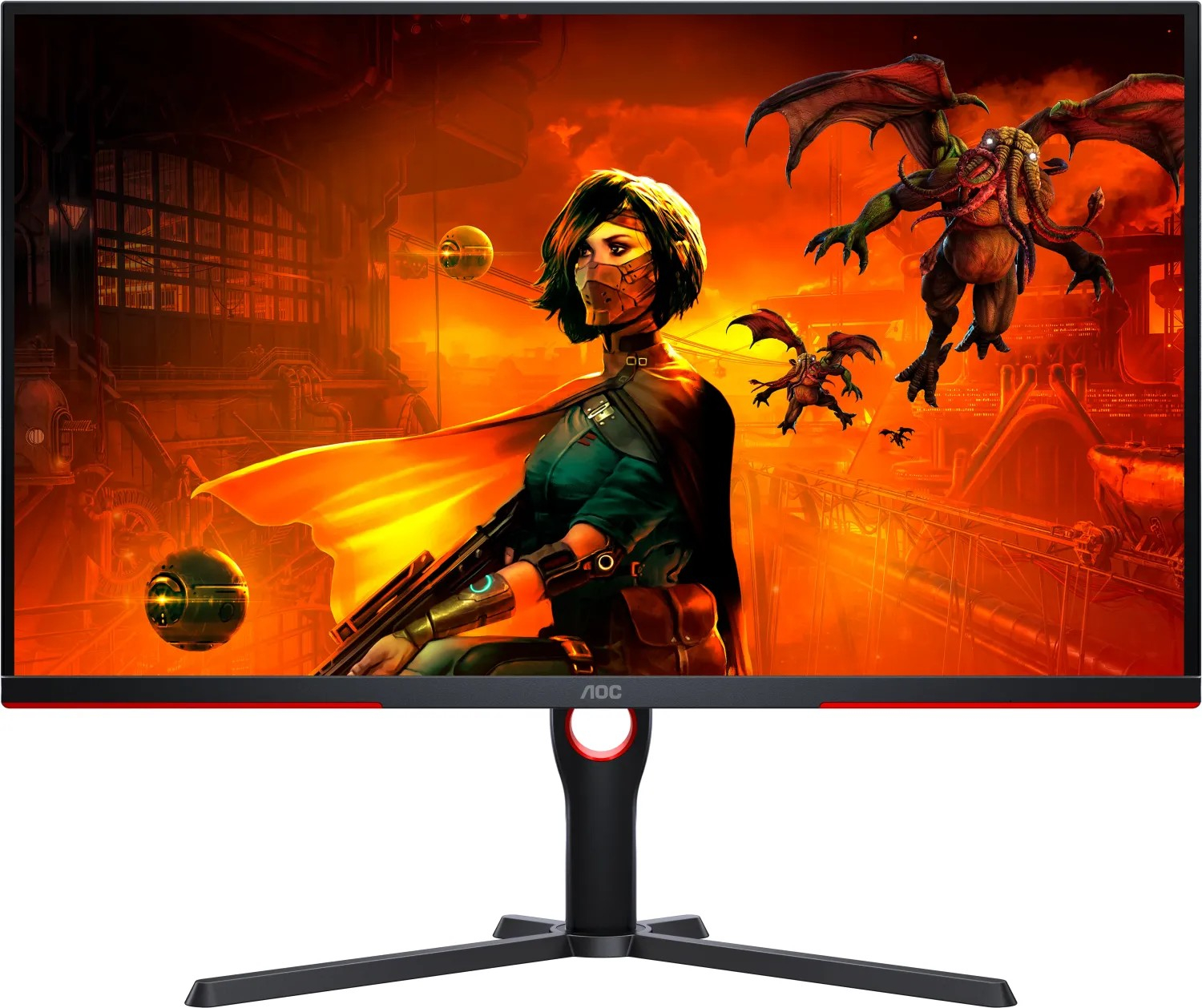 Gaming monitor AOC U32G3X (31.5", IPS, 4K UHD, 144Hz, 1ms, 3840x2160, HDMI 2.1, DisplayPort 1.4, HDR400, G-Sync)-7