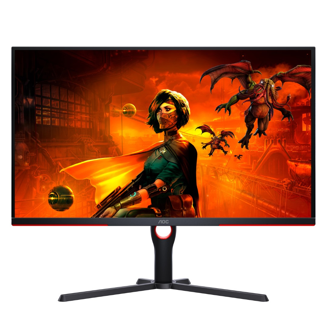 Gaming monitor AOC U32G3X (31.5", IPS, 4K UHD, 144Hz, 1ms, 3840x2160, HDMI 2.1, DisplayPort 1.4, HDR400, G-Sync)-1