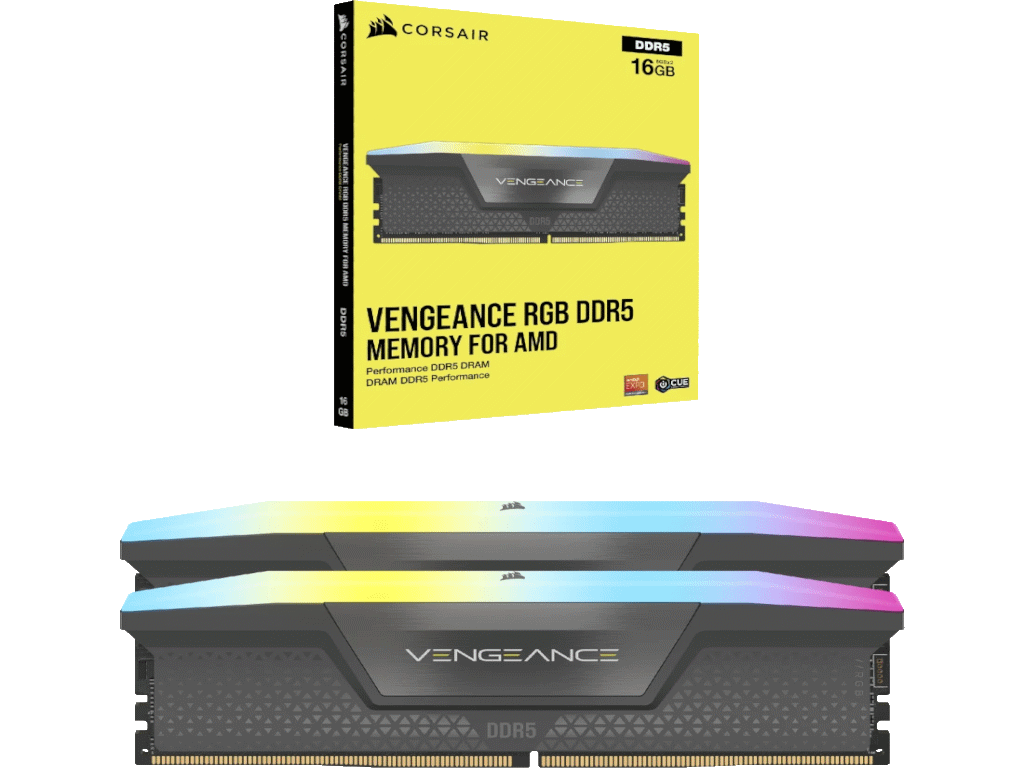 RAM CORSAIR VENGEANCE 32GB (2x16GB, DDR5, 6000MHz, CL36, 1.35V)-4
