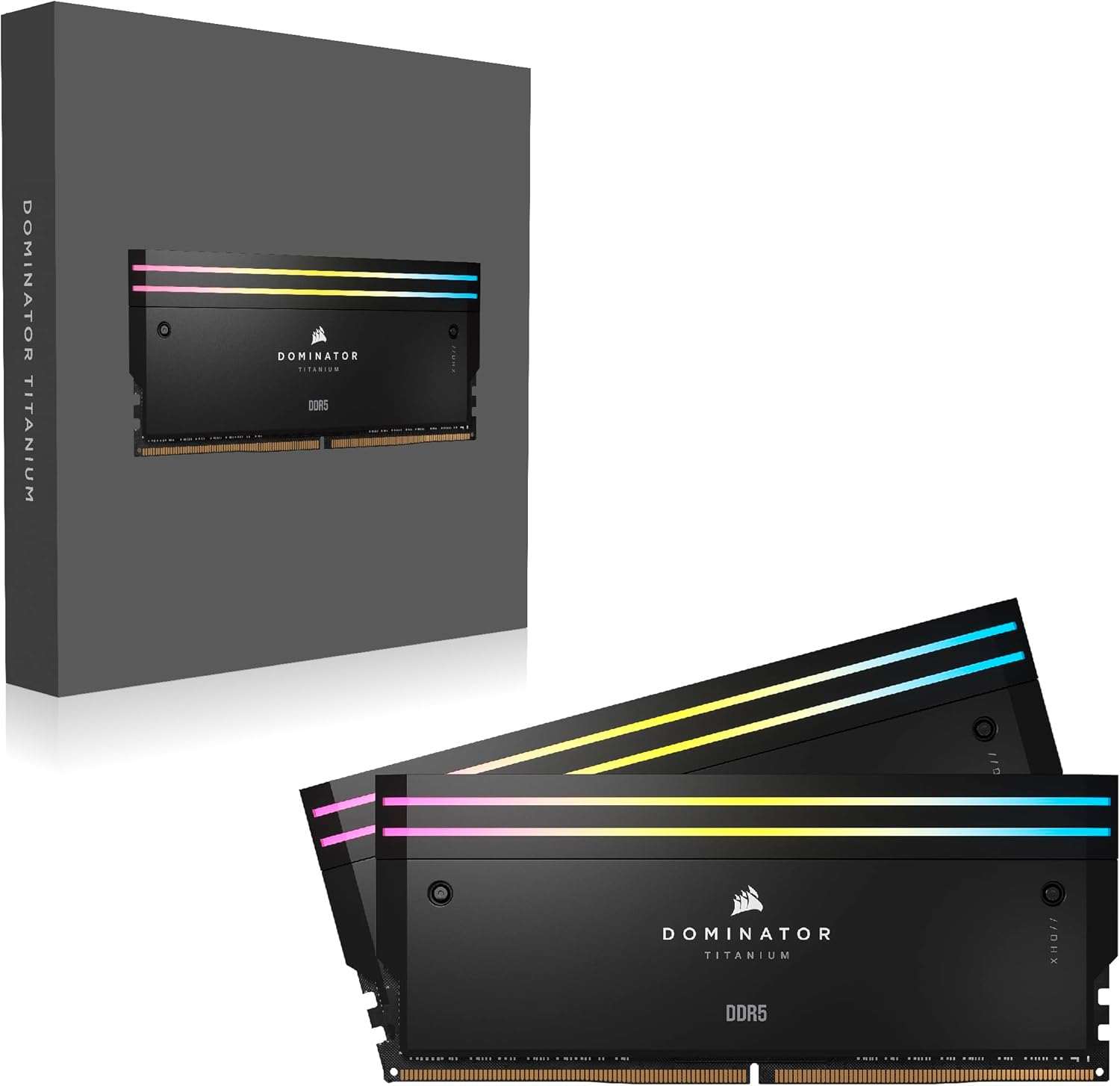 RAM CORSAIR DOMINATOR TITANIUM RGB 64GB (2x32GB, ddr5, 6400MHz, cl32, 1.32V)-3