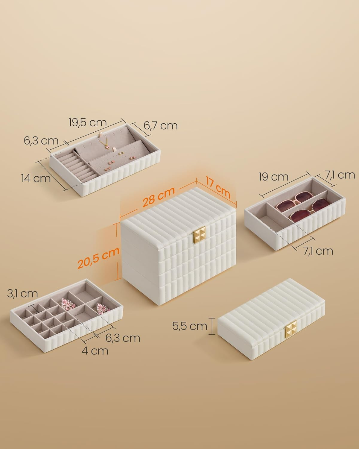 Kutija za nakit SONGMICS jewelry box-4