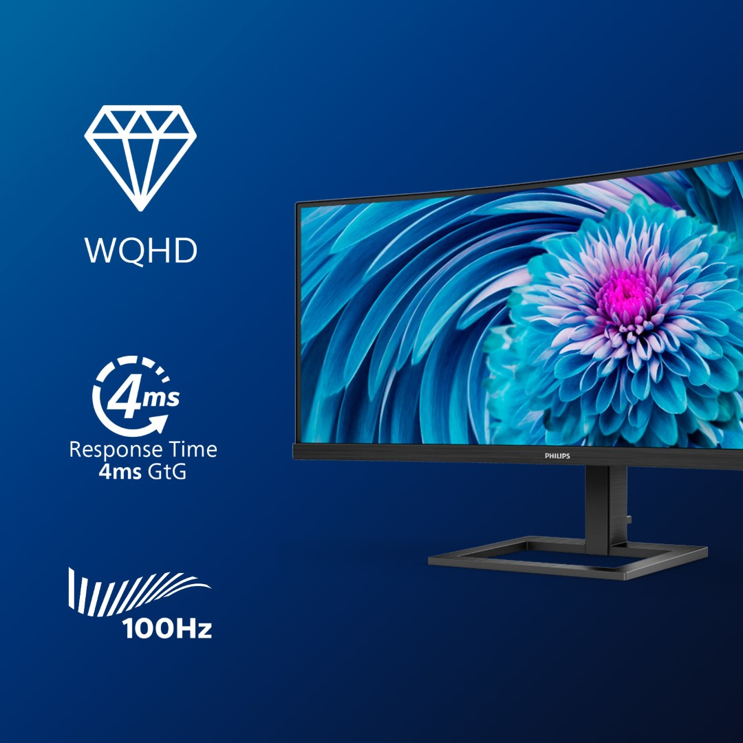 Monitor PHILIPS 346E2CUAE 34" UltraWide curved (3440x1440, 100Hz, VA, USB-C 65W)-5